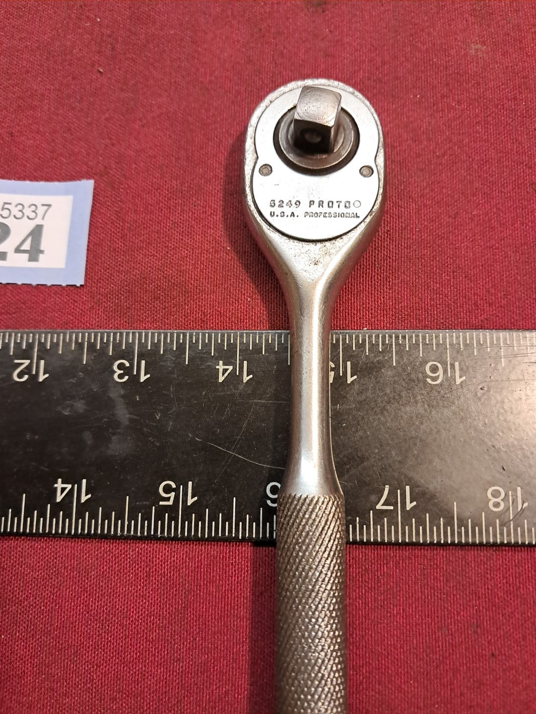 Vintage Proto 5249 Ratchet 3/8″ Drive Classic Pear Head Good Used Condition