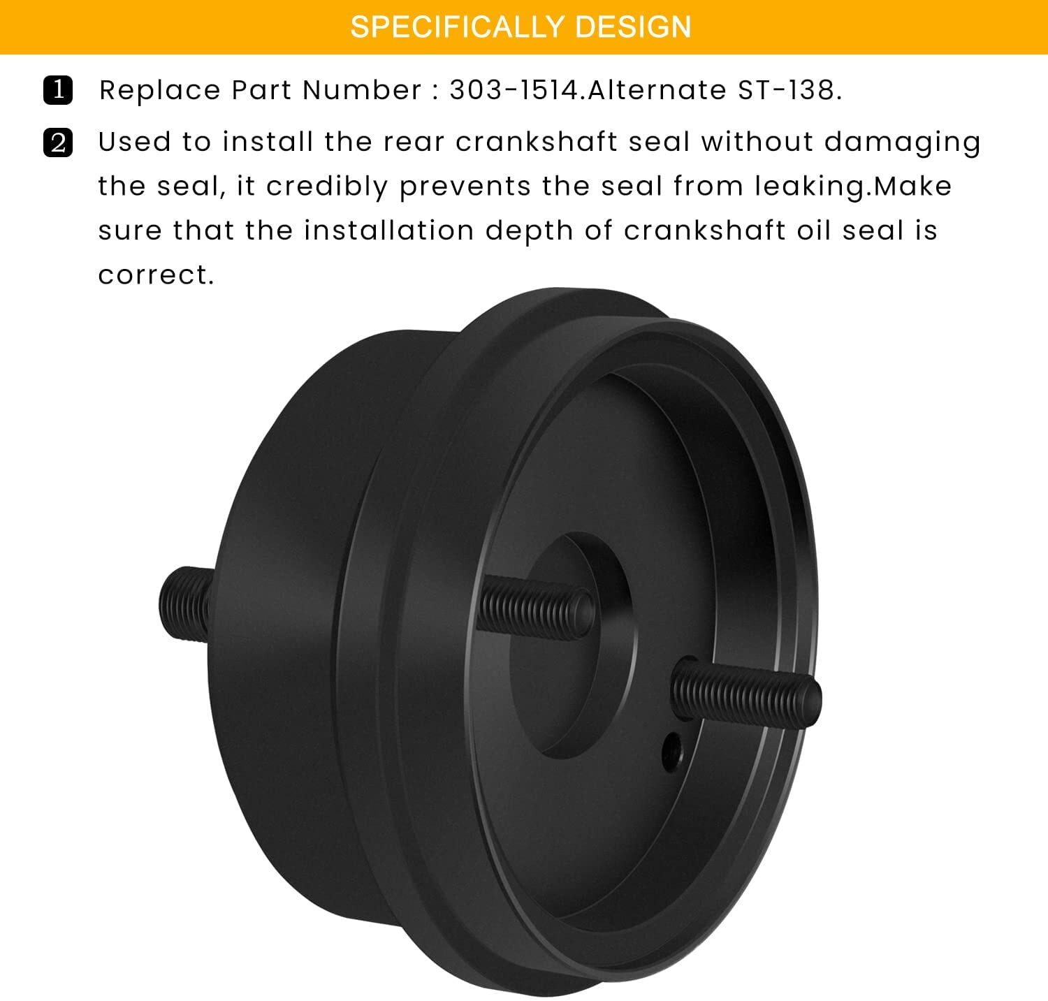 303-1514 For Ford 6.7L Powerstroke Rear Crankshaft Seal Installer Alt ST-138