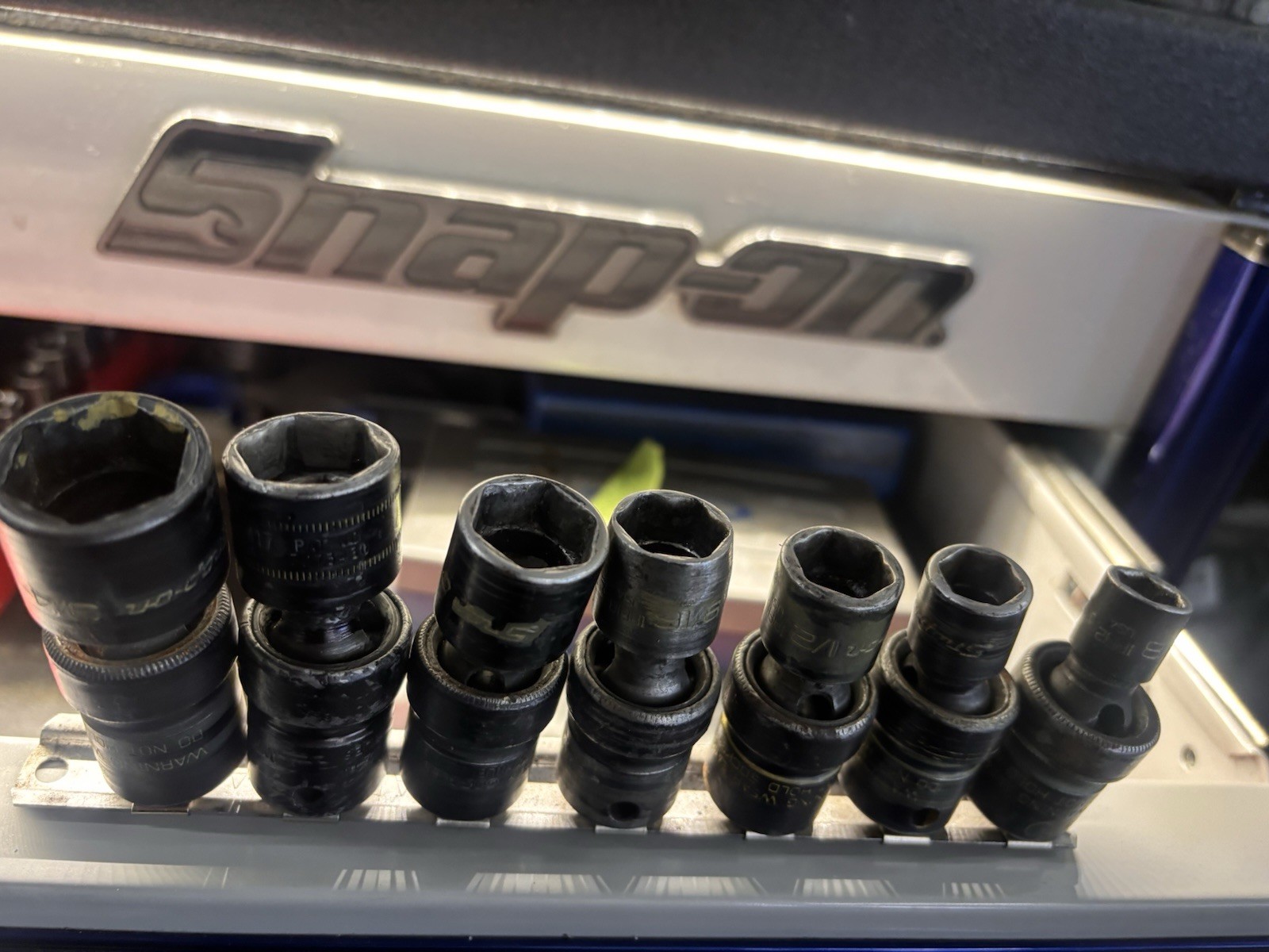 Snap On Tools 3/8″ Drive SAE Shallow Impact Socket Set 3/8 — 3/4