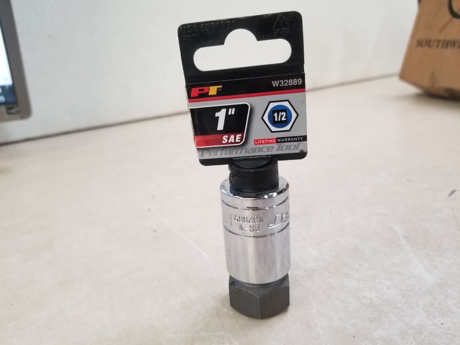 Performance Tool W32889 1/2 Inch Drive 1 Inch Hex Bit Socket