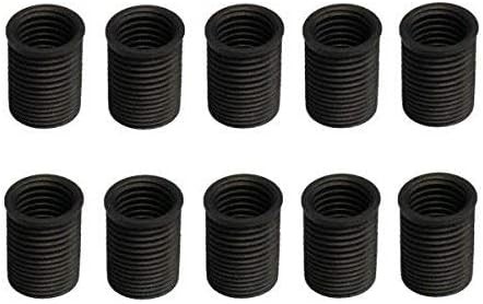 10Pc TIME-SERT M6x1.0x12mm Insert Alloy Steel Black Zinc Phosphate Durable Black
