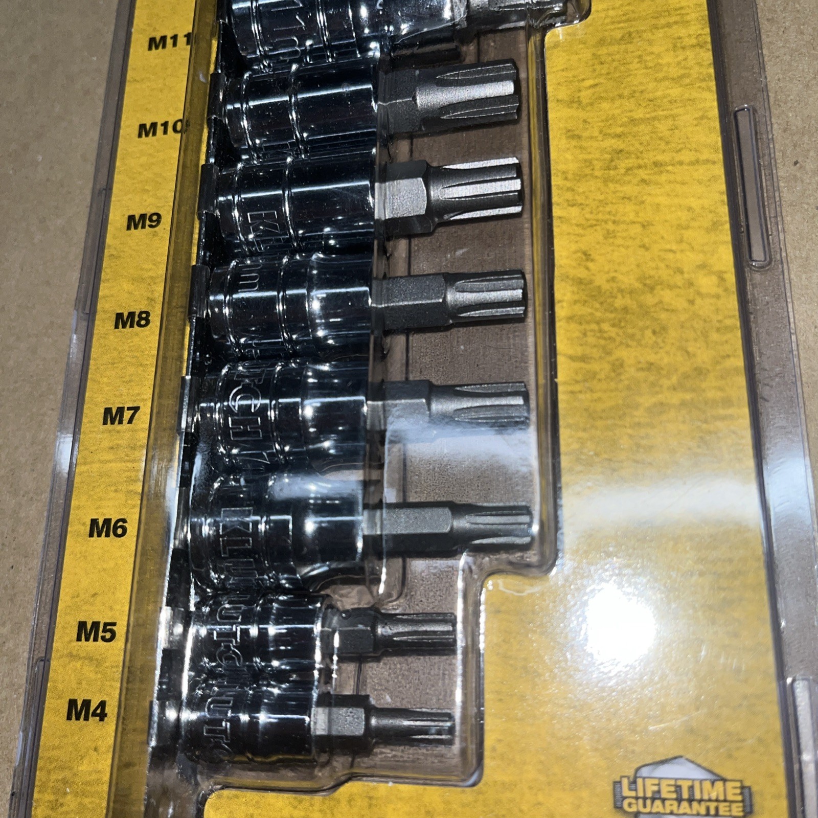 Klutch Lifetime Warranty 43544 12 Pc Ribe Bit Socket Set