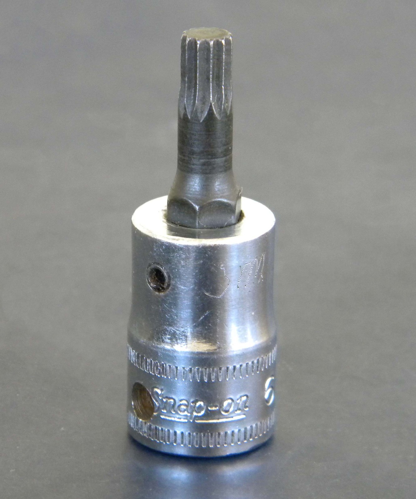 Vintage Snap-on FTSM6A 3/8″ DR 6mm Metric Triple Square Bit Socket, USA