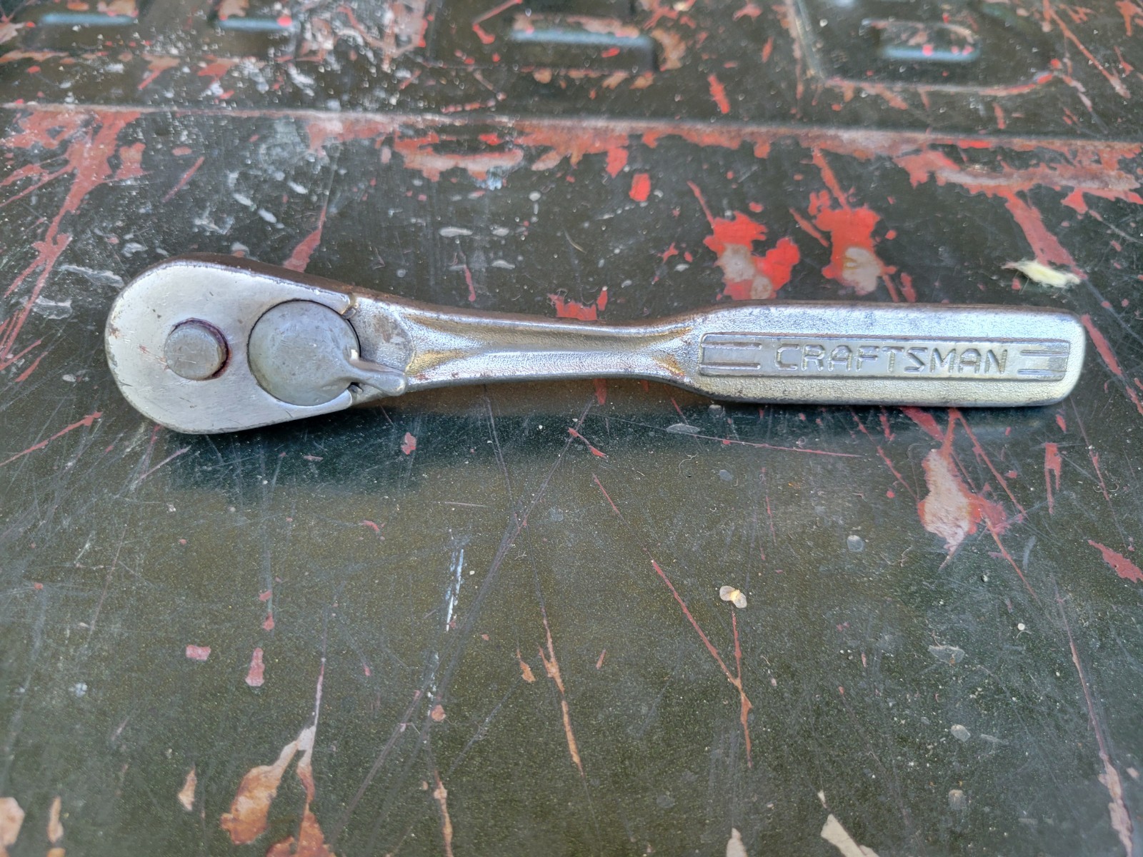 Vintage Craftsman USA Patent Pending-V- 43784 Ratchet 3/8″ Drive Forged In USA