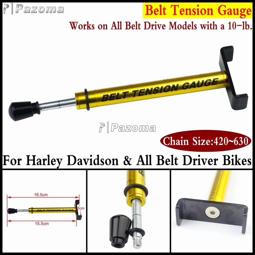 Adjustable Belt Tension Gauge Tool For Harley Davidson & All Belt Driver Bikes