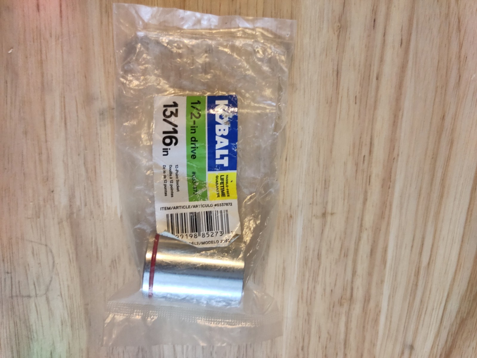Kobalt 13/16 in Socket, 1/2 in drive