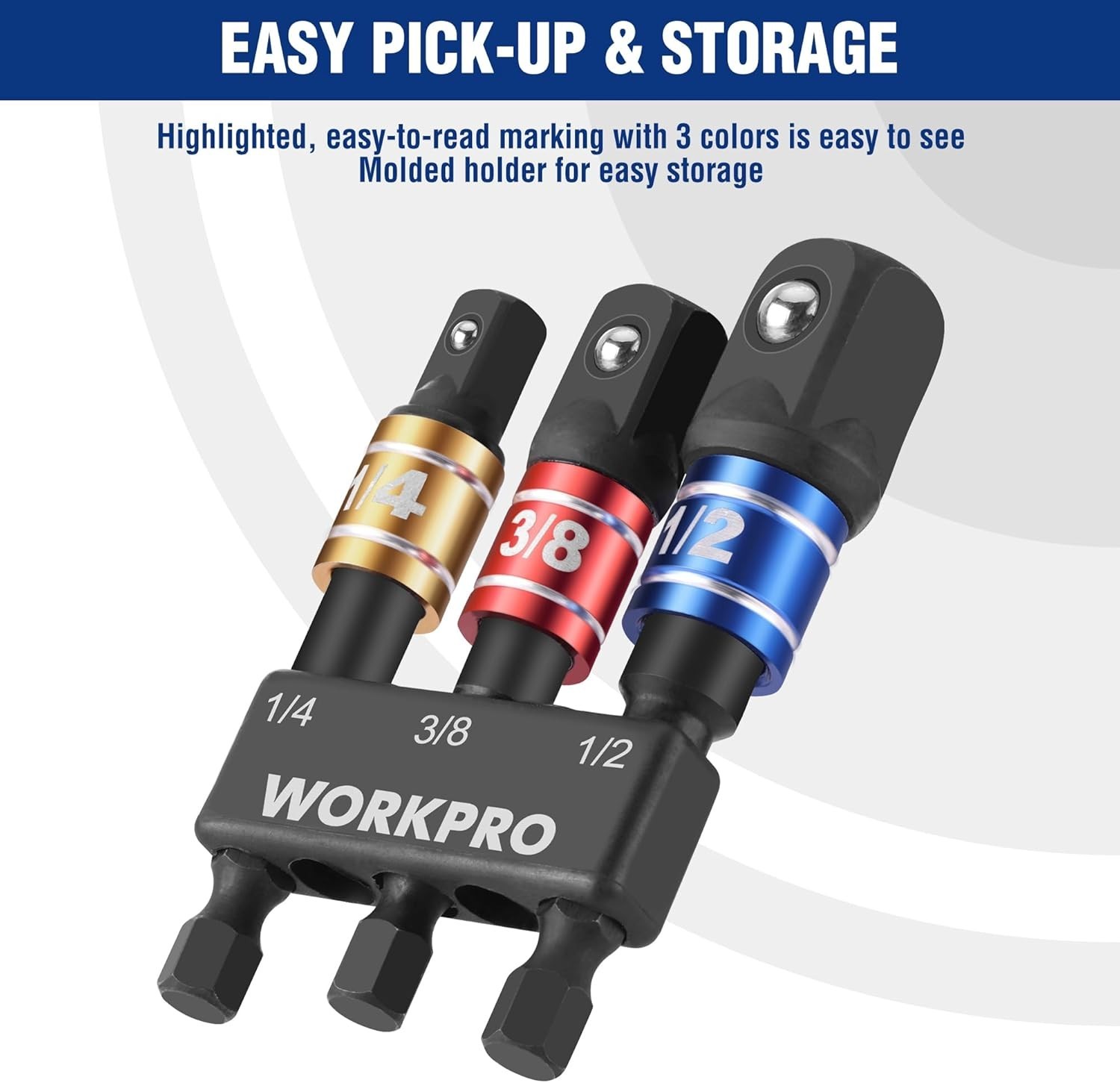 Versatile Impact Grade Socket Adapter Set – 1/4, 3/8, 1/2 Inch Compatibility