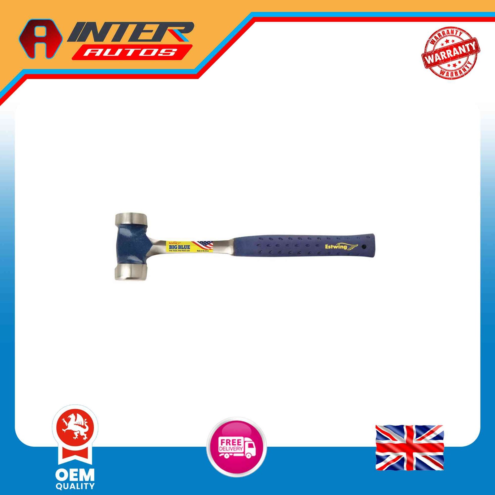 Draper Estwing E3-40L Linesman’s Hammer, 40oz-1.1kg 23579