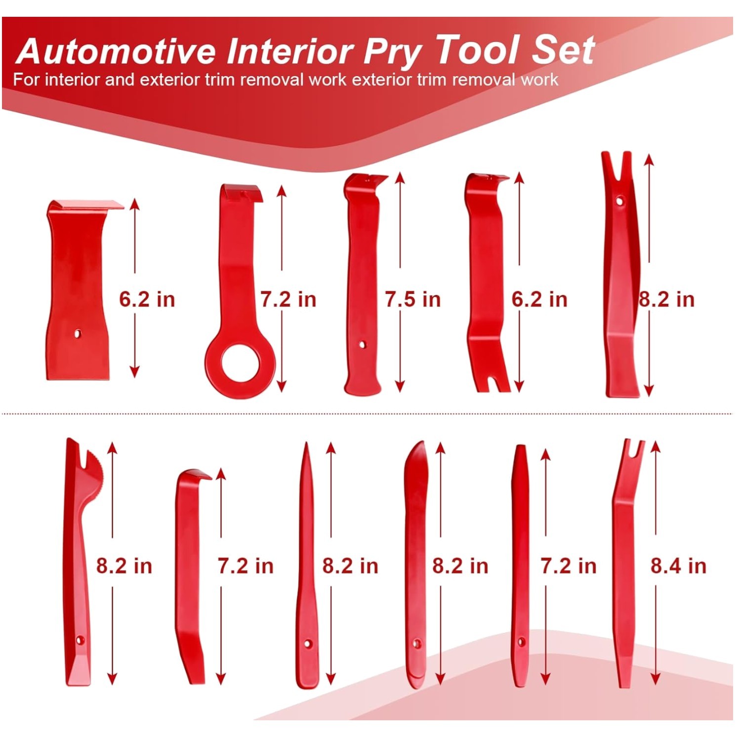 19-Piece Car Trim Removal Tool Set with Storage Bag