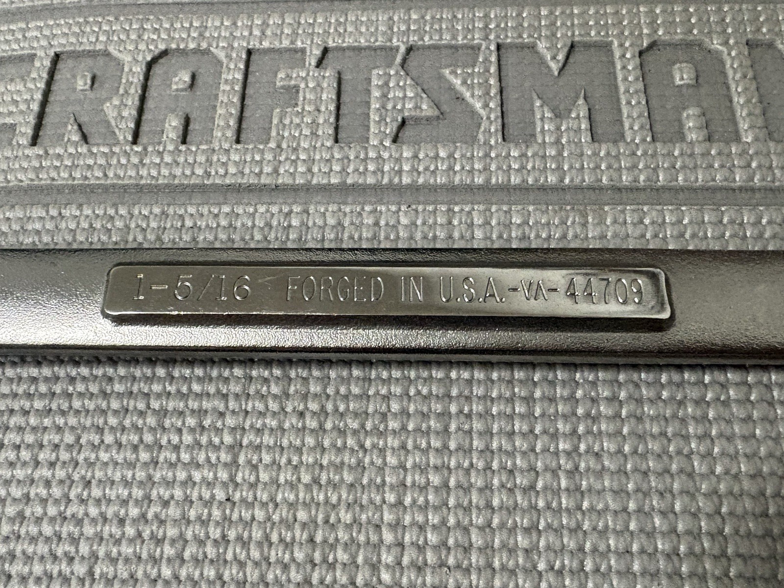NOS Sears Craftsman Huge SAE 1-5/16″ 12pt Combination Wrench 44709 -VA- USA New!