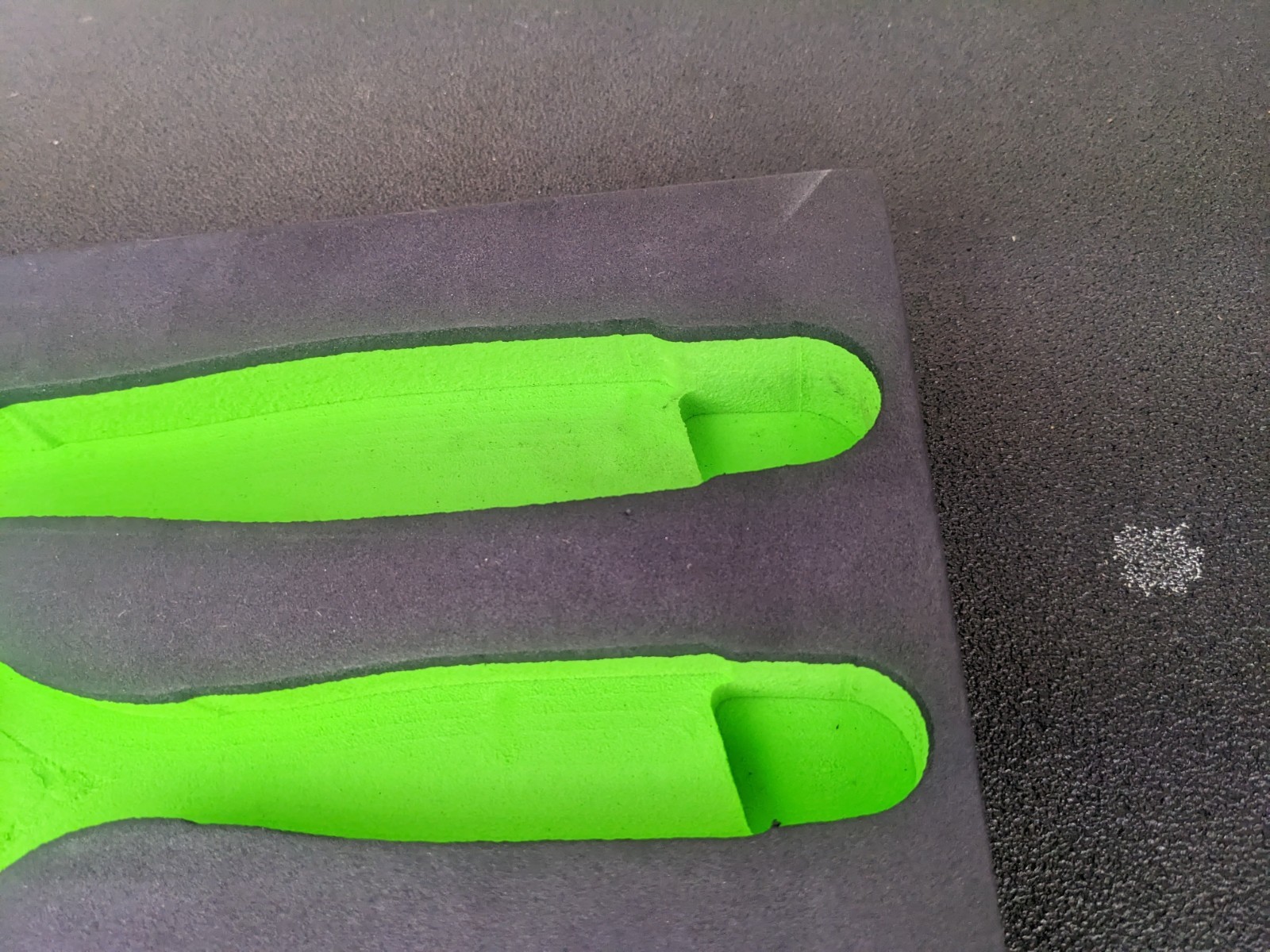 #bn061 Snap On GREEN Foam Tray Only For Adjustable Wrenches ADHW12AG & ADHW8AG