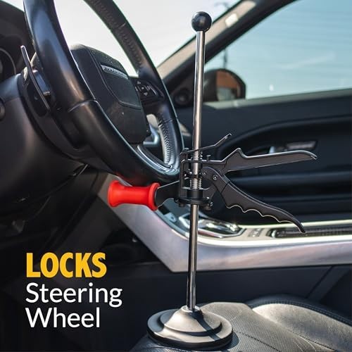 Steering Wheel Holder & Brake Pedal Depressor Set – Car Alignment Tool Kit, Solo