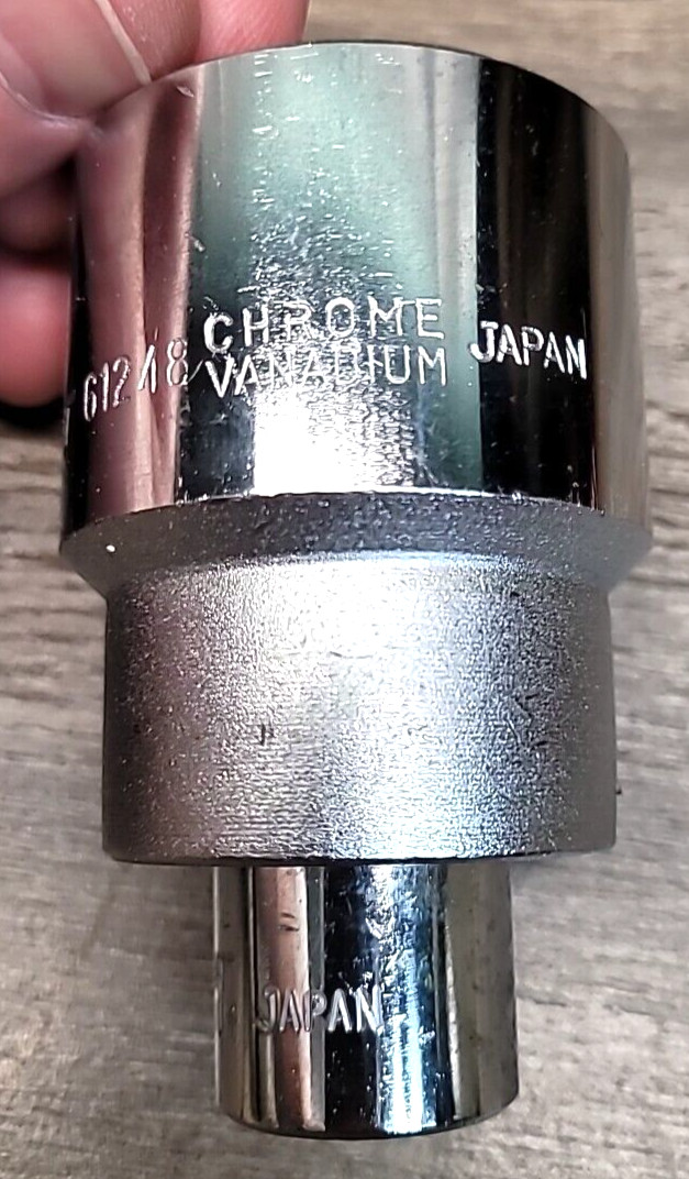 True-Craft 1-1/2″ Jumbo Socket 3/4″ Drive 12pt. # 61248+ Adaptor Made in Japan