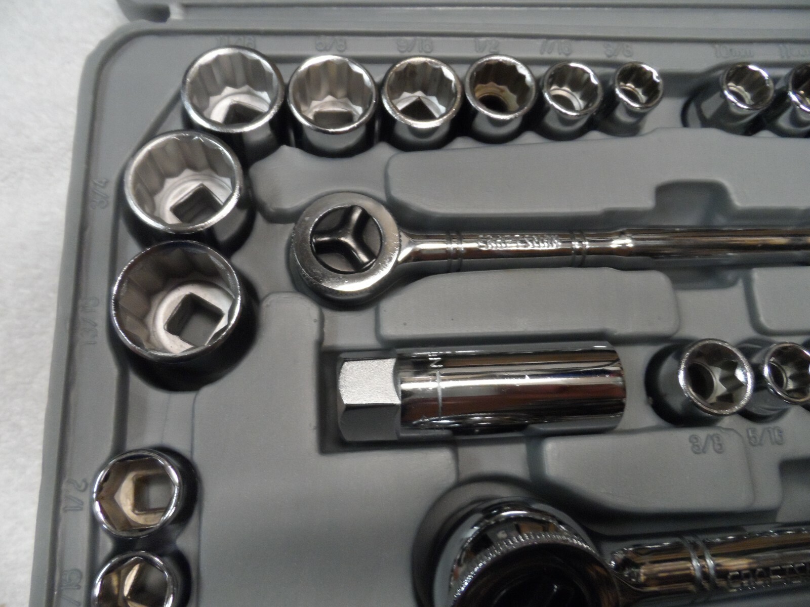 Craftsman 1/4″ 3/8″ Drive Standard SAE Metric MM Sockets Ratchet Set Vintage USA