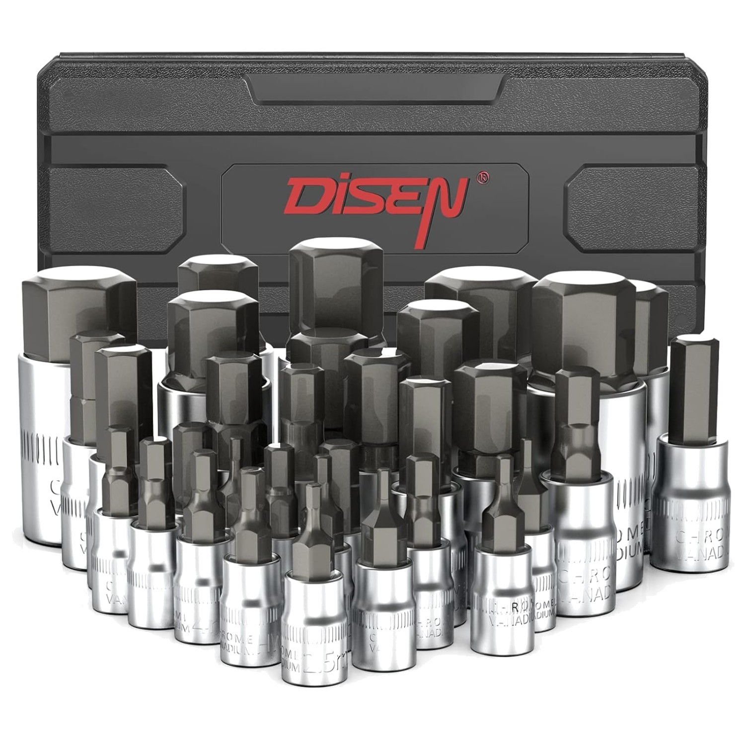 Quality Guarantee Hex Bit Socket Set with Storage Case