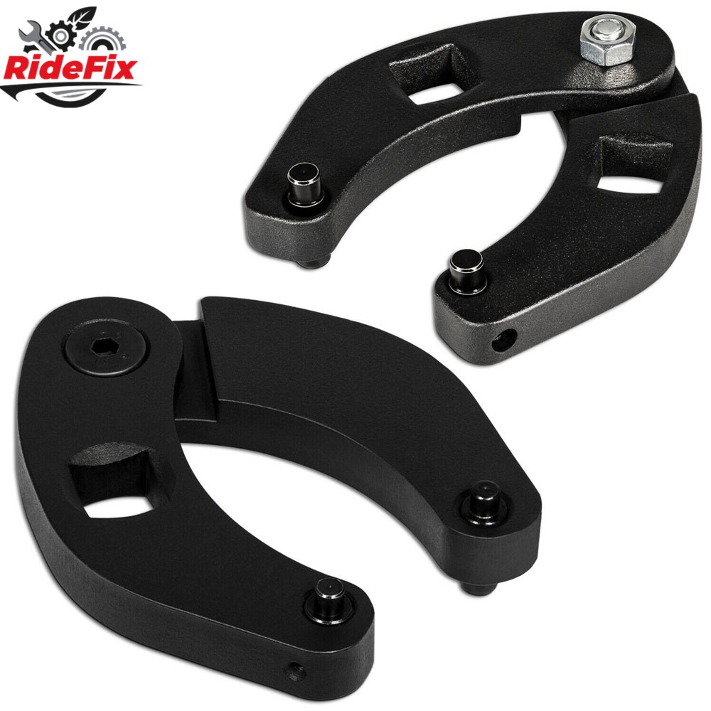 2PCS Adjustable Gland Nut Wrench 1266 + 7463 Spanner Tool For Hydraulic Cylinder