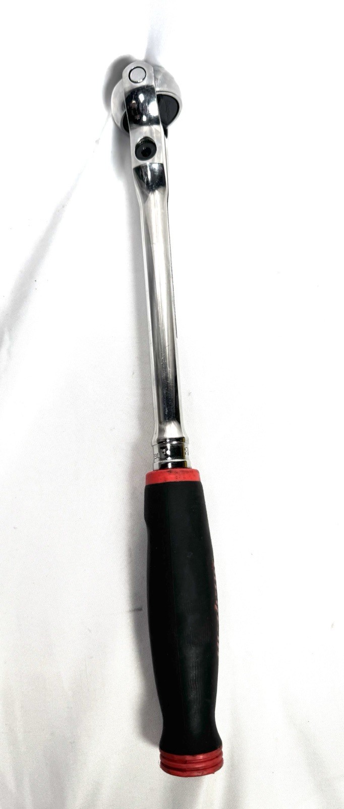 NEW Snap-On RED FHNF100 3/8″ 100-Tooth Soft Grip Swivel Head Ratchet Eps005728