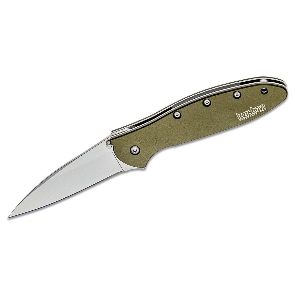 Kershaw Leek Assisted Open Liner Lock Drop Point Blade EDC Folding Pocket Knife