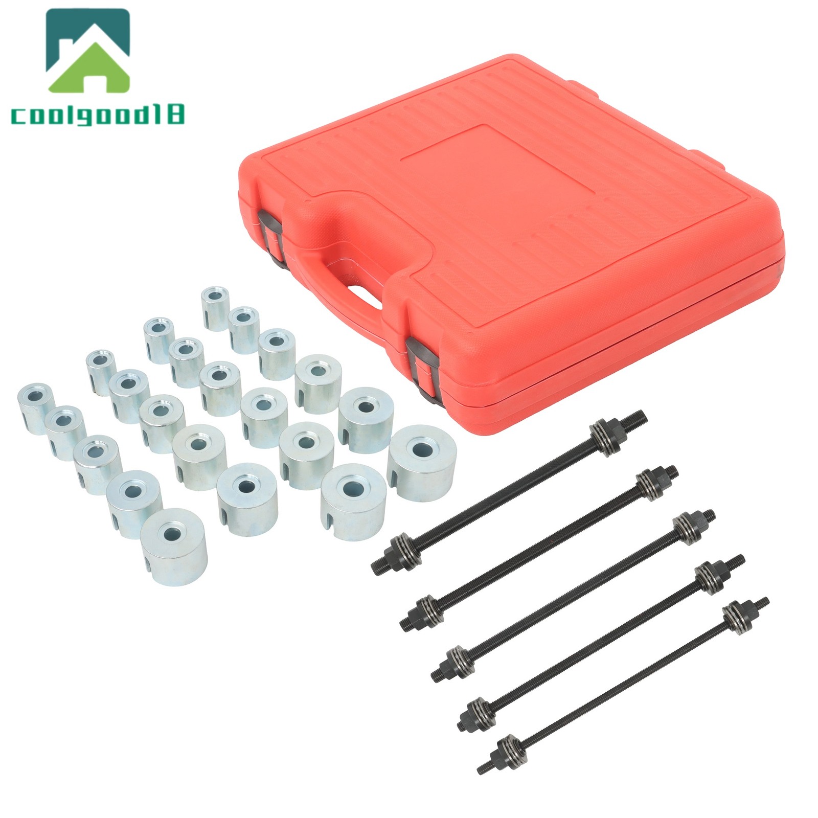 Universal Press and Pull Sleeve Kit Bush Bearing Removal Insertion Tool 27pcs