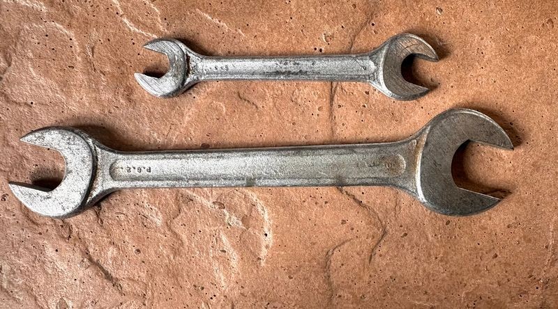 Two Penens Open End Wrenchs 3/4″ to 5/8″ And 7/16″ to 3/8″ USA