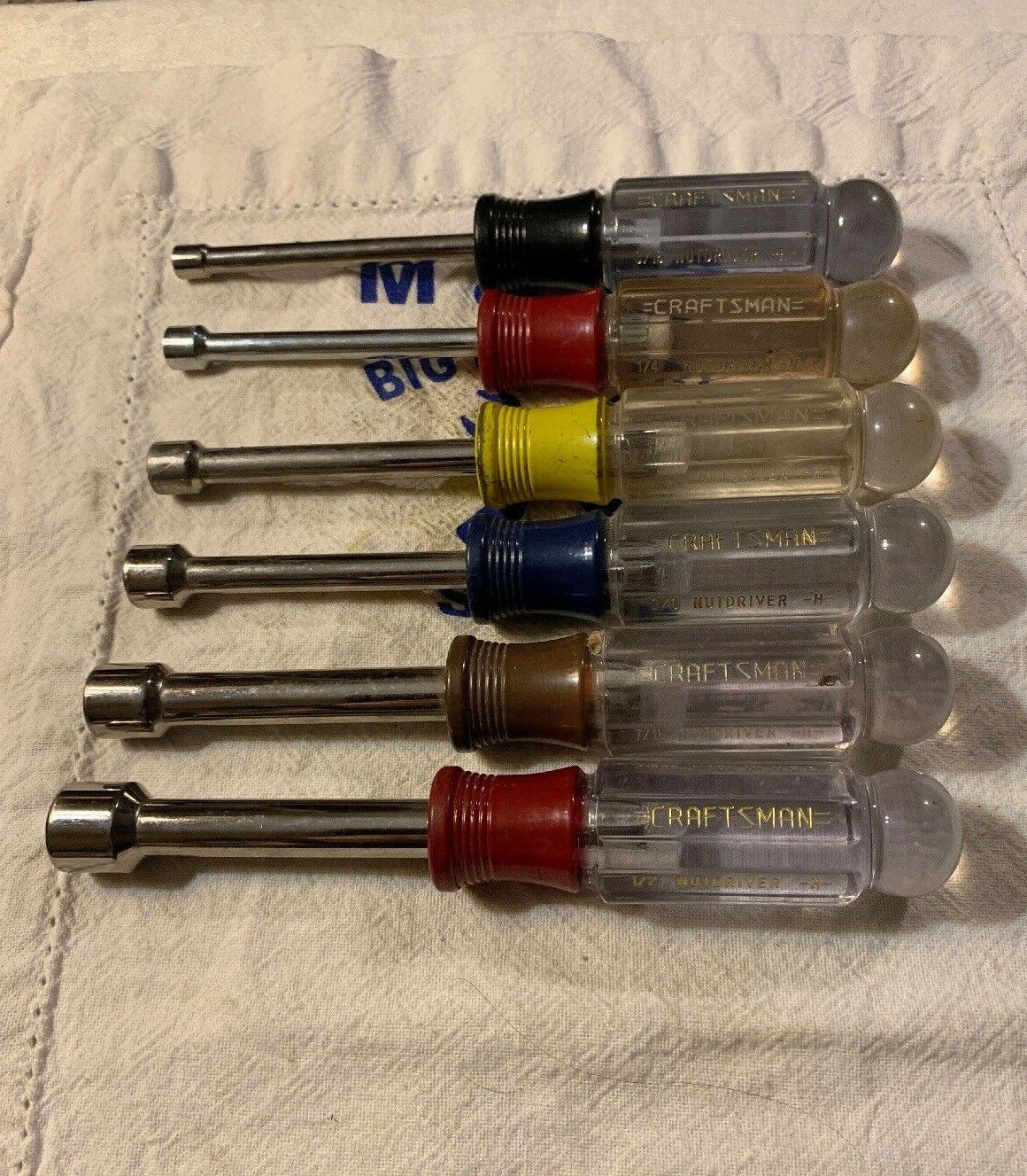 Craftsman USA 6pc 6 Point Nut Drivers 3/16″, 1/4″, 5/16″, 3/8″, 7/16″, 1/2″