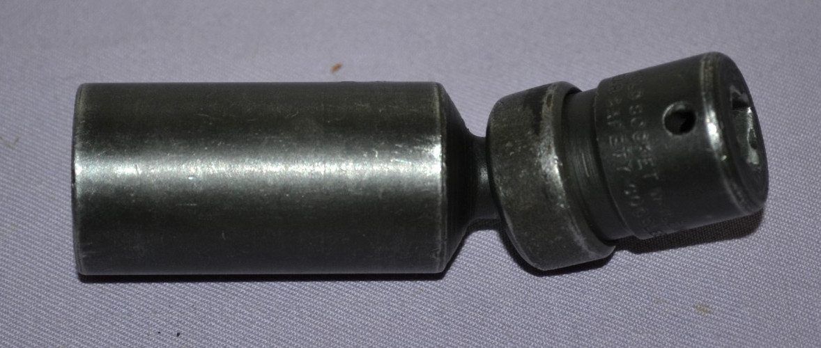 Snap-On S97098 3/8″ Drive 6-Pt 13/16″ Universal Spark Plug Impact Socket USA