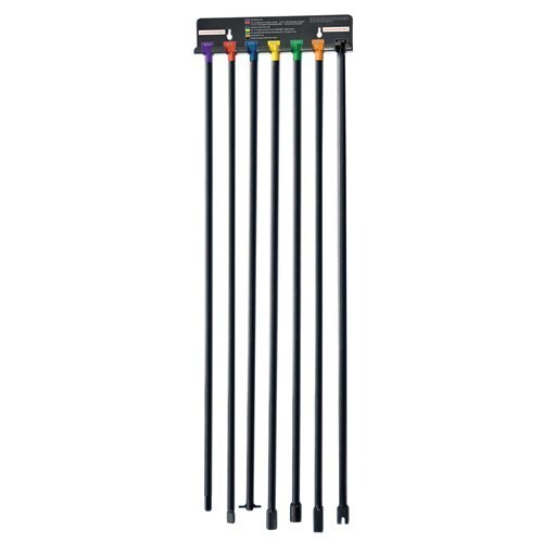 ASCOT 7-Piece Spare Tire Tool Set w/ Wall Mount & Color-Coded Tools for Trucks