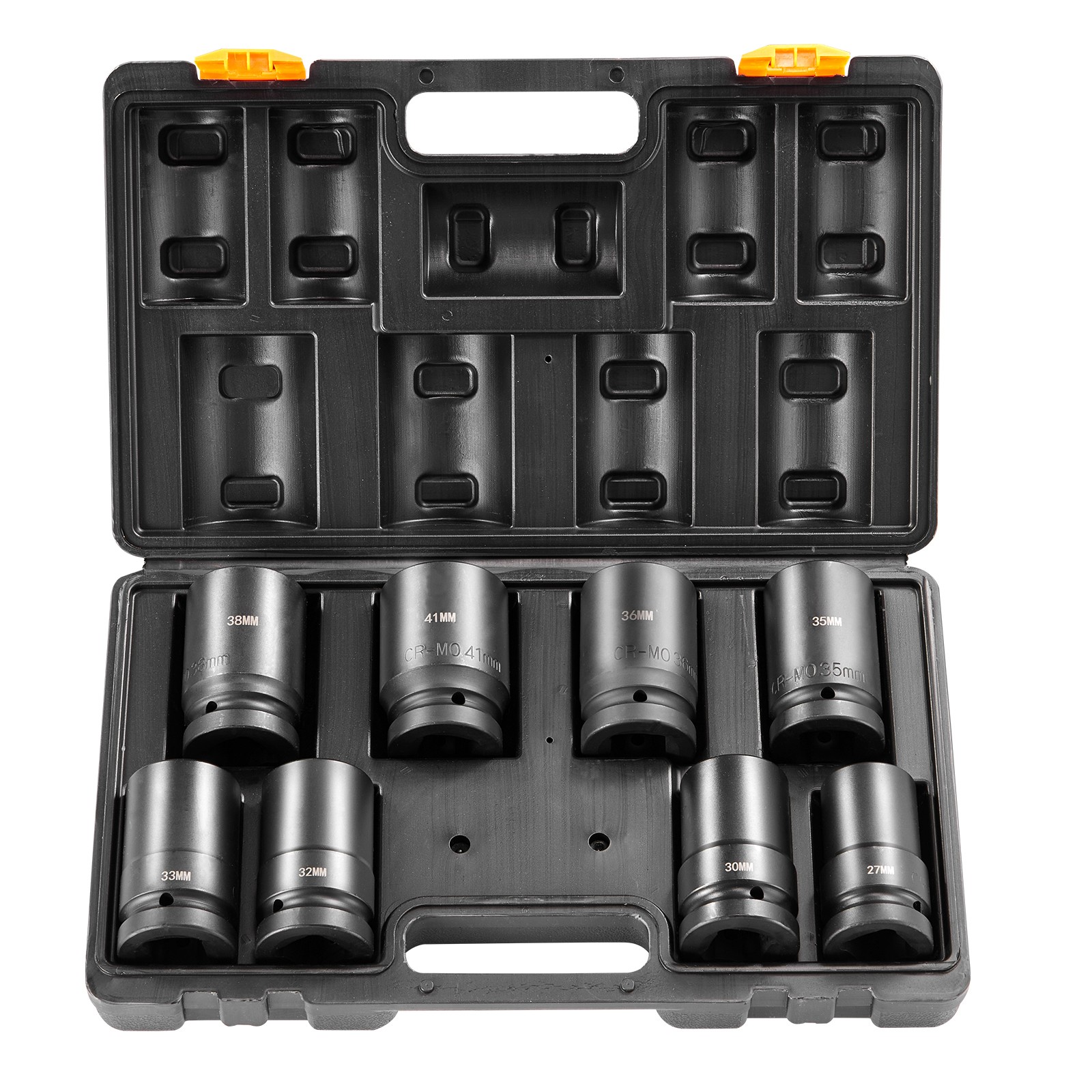 Uimoso Impact Sockets Set 8pcs 6-Point 1″ Drive Bit Ratchet Tool Kit Case