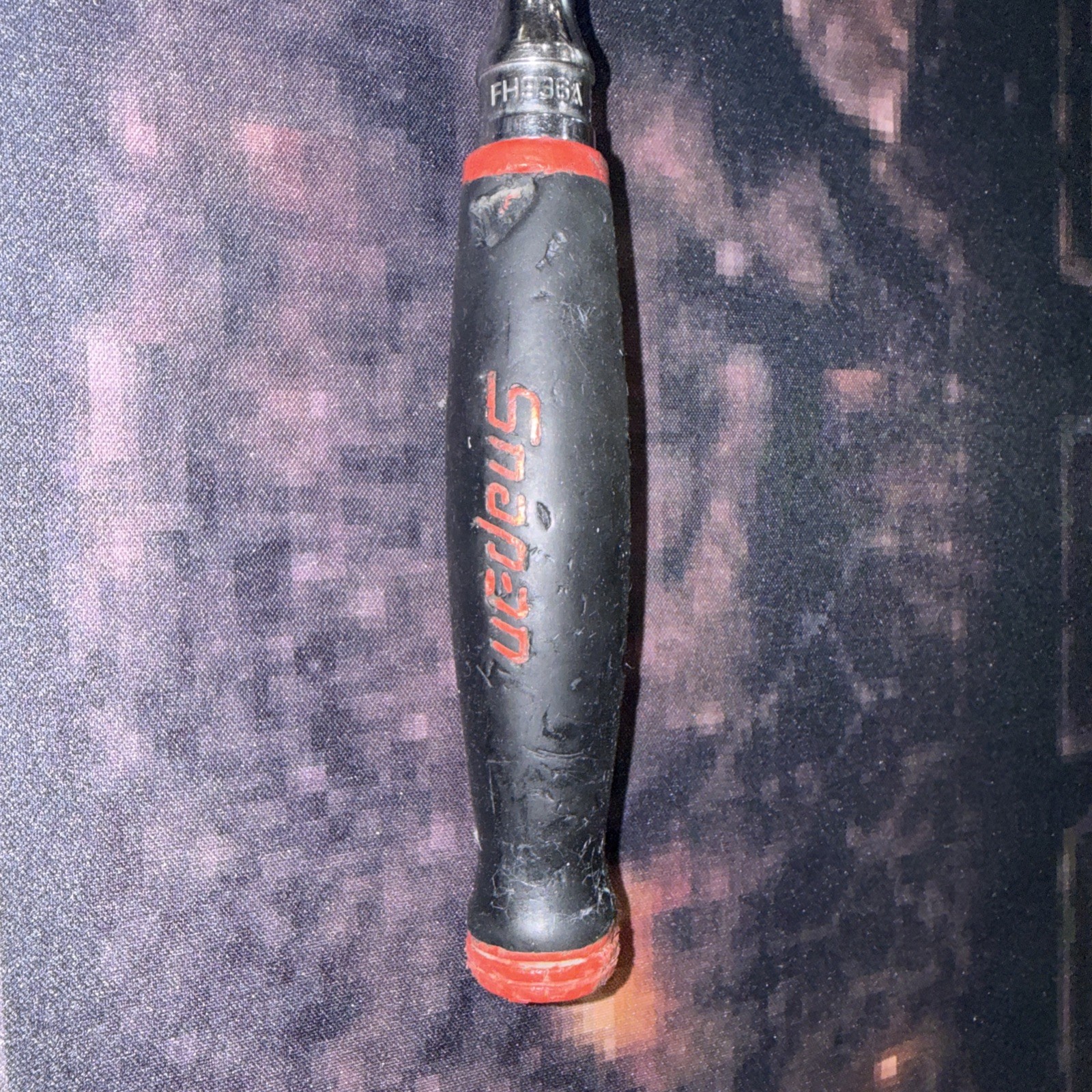 Snap On FH936A 3/8″ Ratchet With Red Soft Grip Handle Free Shipping
