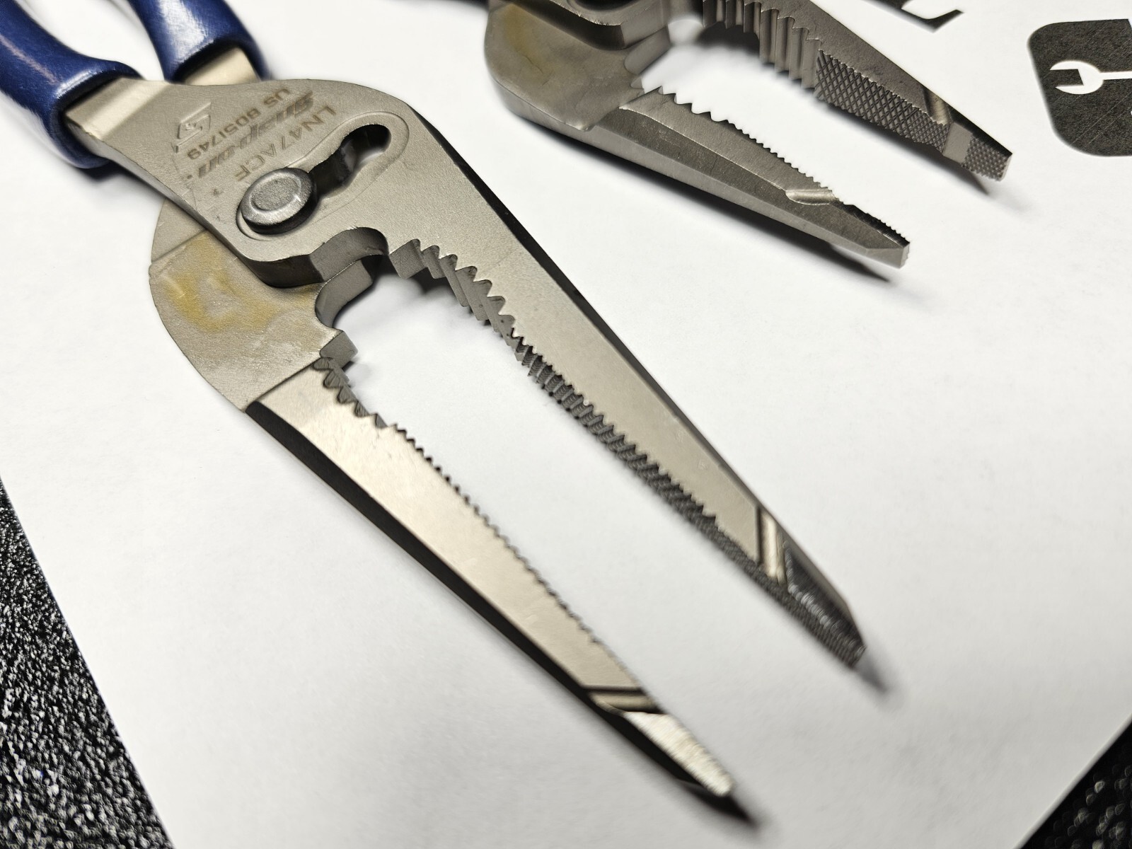 Snap-on Tools USA NEW 2pc POWER BLUE 7″ & 9″ Long Nose Slip Joint Pliers LN46ACF