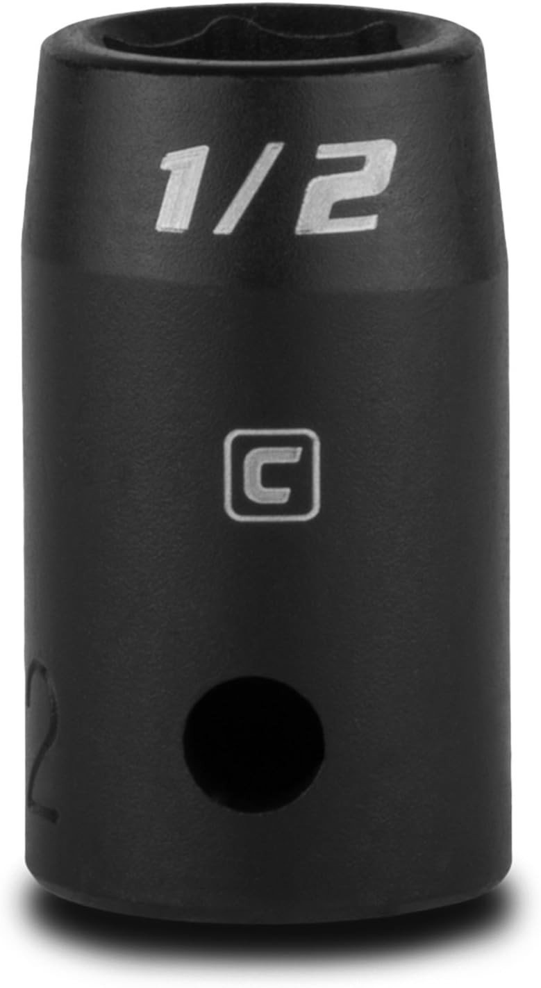 Professional 1/2-Inch Shallow Impact Socket – 6-Point Chrome Molybdenum Steel