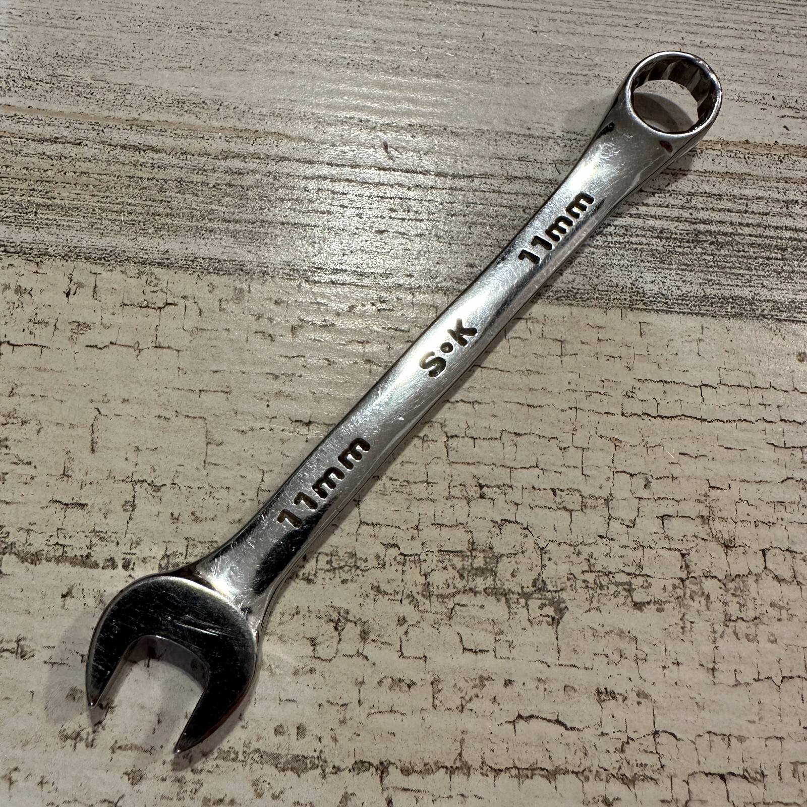 SK Hand Tools USA 11mm 12 Point SuperKrome® Metric Combination Wrench 88311