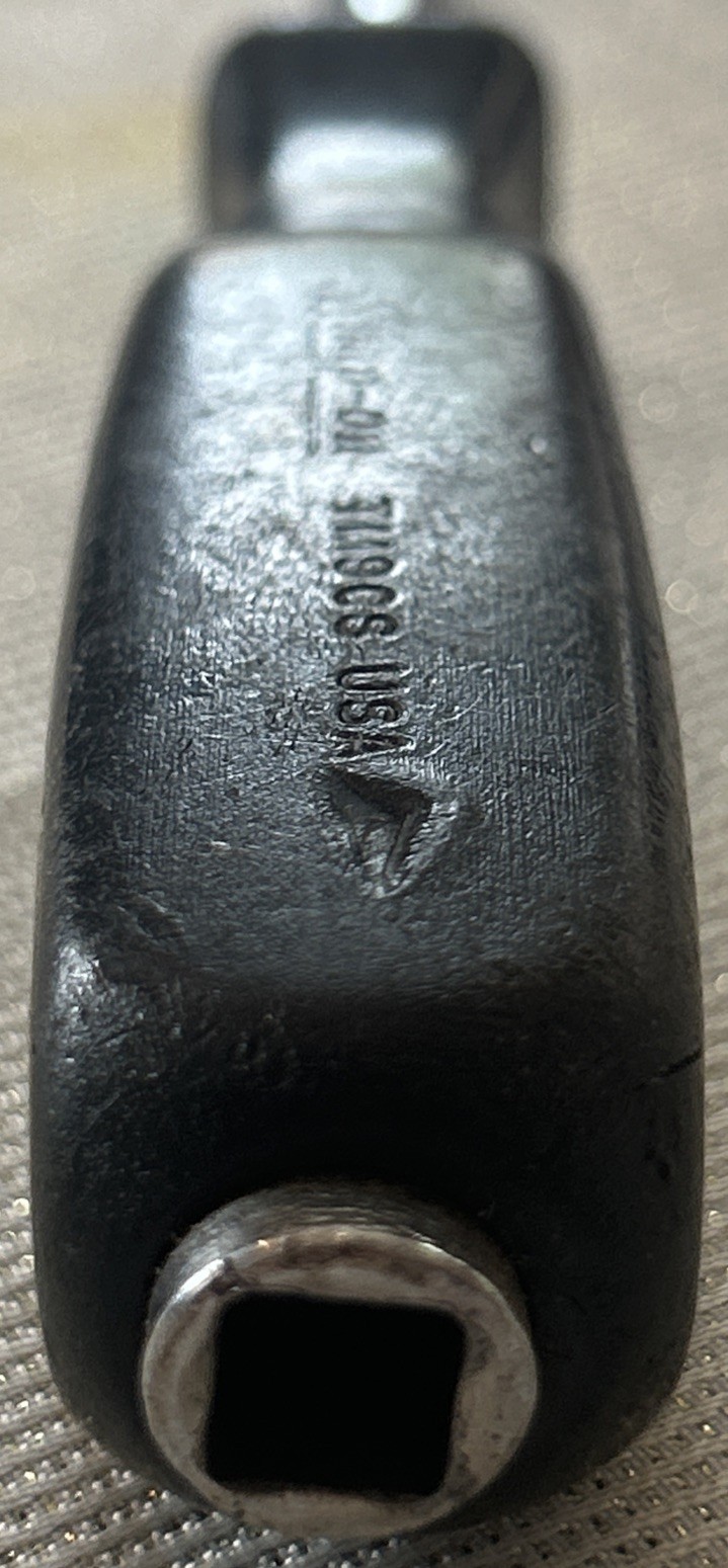 Snap-On TM9CS 1/4 “Drive 9″ Long Shank Socket Driver Black Hard Plastic Handle