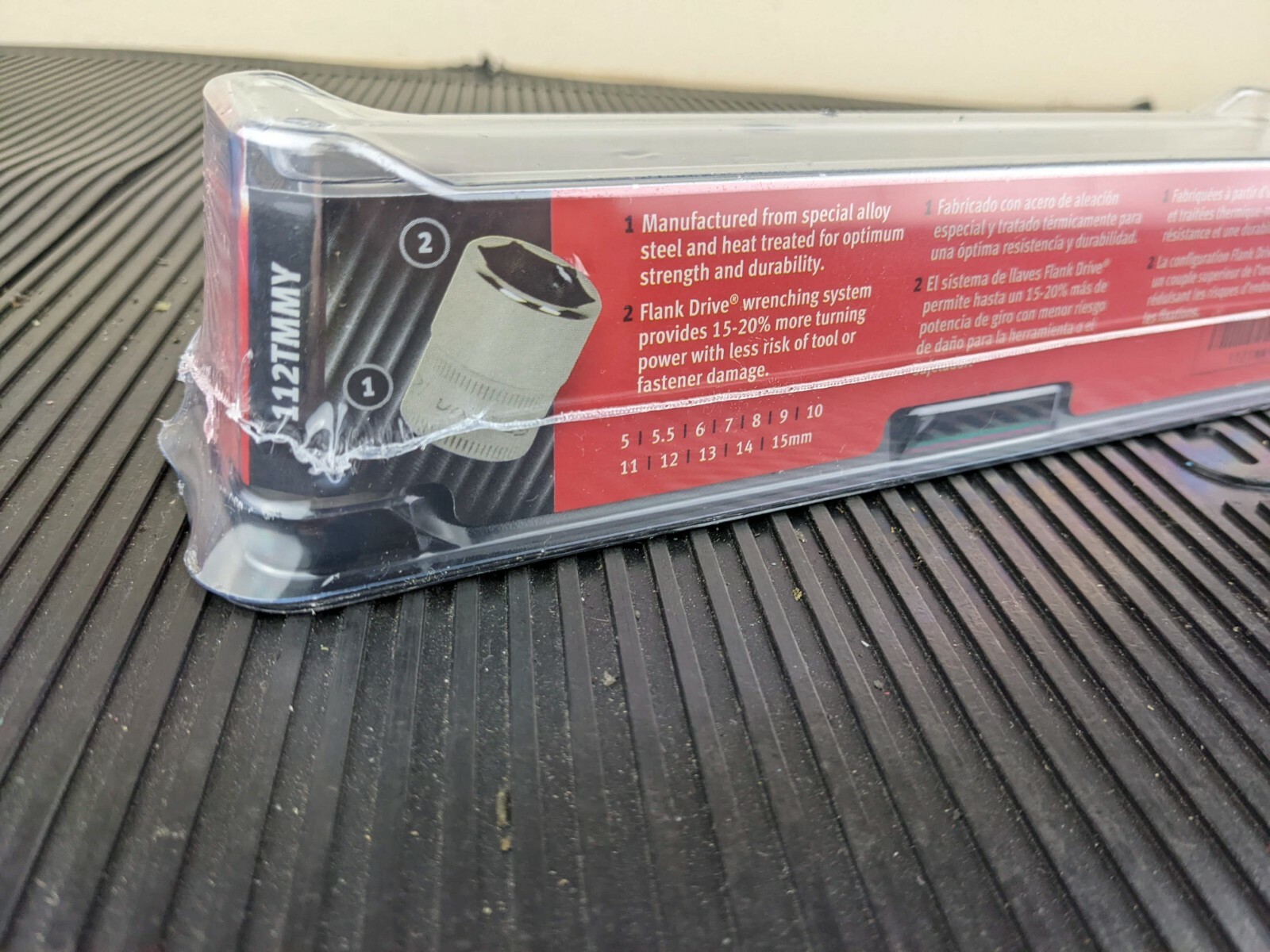 #an620 NEW Snap-on 112TMMY USA 12pc 1/4″ Drive METRIC 6 Point Shallow Socket Set
