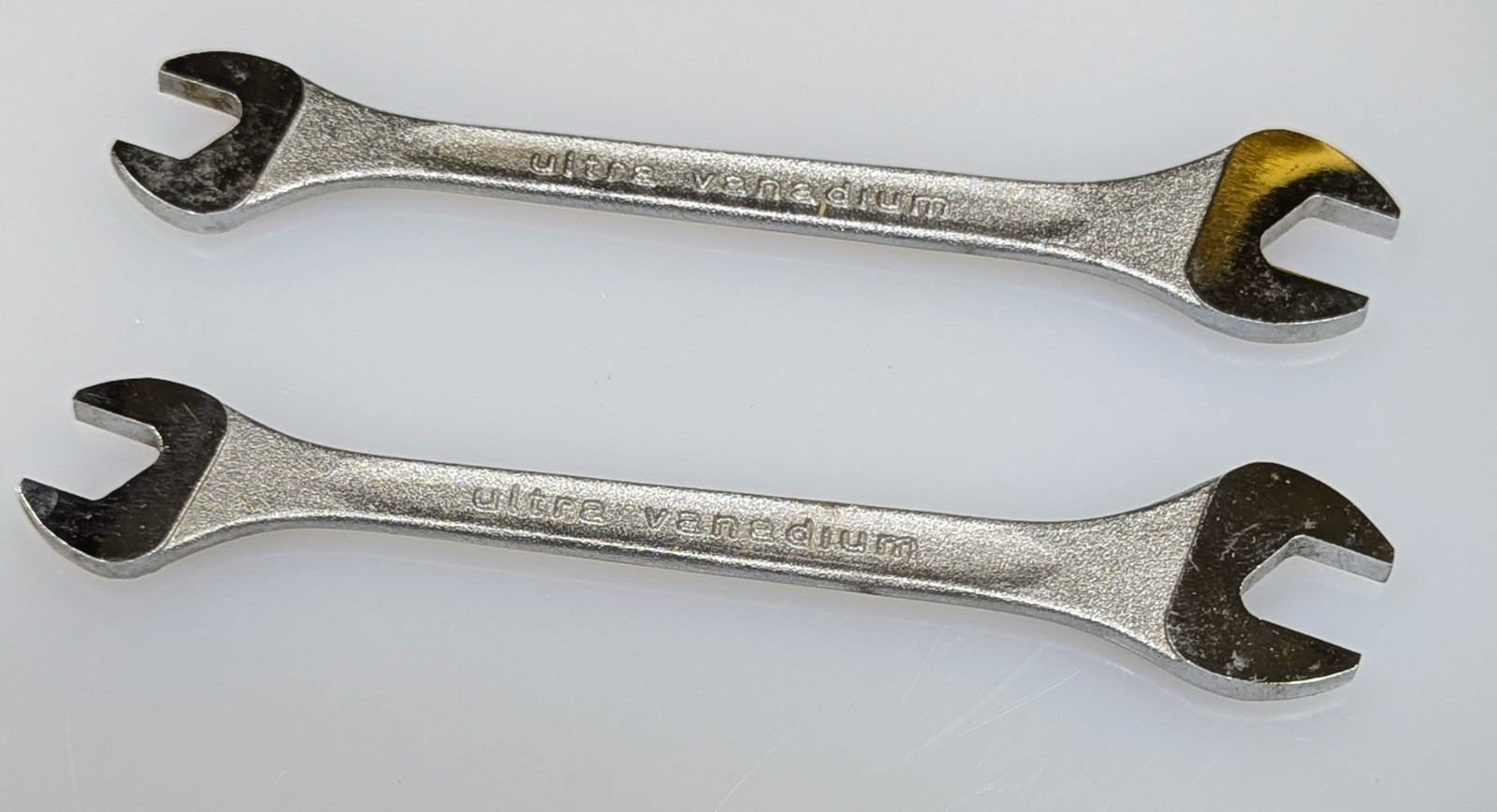 Two – Vintage ETERNUM Brand #522 metric Open-end Wrench 10mm and 11mm