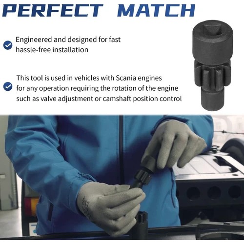 99442 & 99414 Injector Setting Tool + 99309 Crankshaft Rotator for Scania Truck