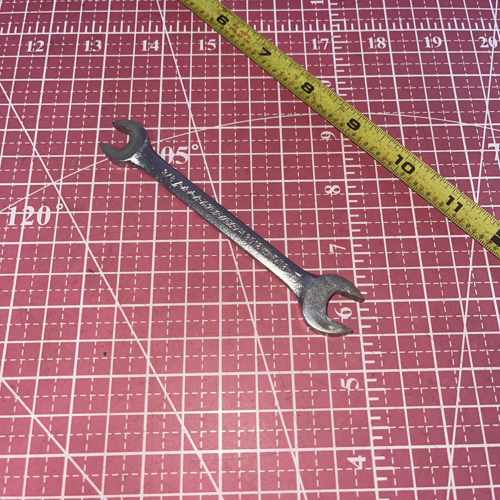 Vintage Proamerica USA 3012 3/8 In X 7/16 In SAE Open End Wrench 3/8” 7/16”