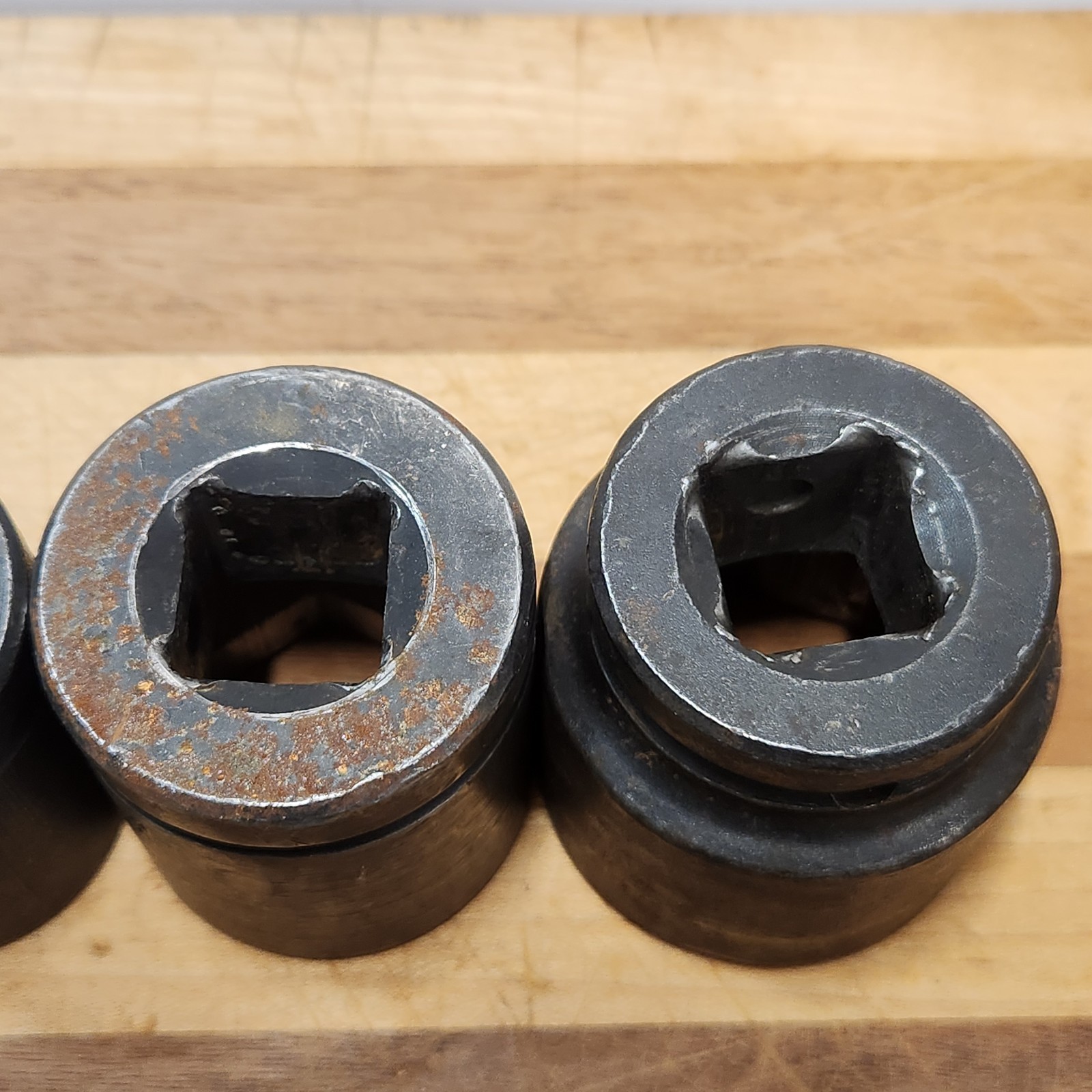 Wright & Proto 3/4 inch drive 6 point socket lot 1-3/8, 1-3/16, 7/8, 11/16, 9/16
