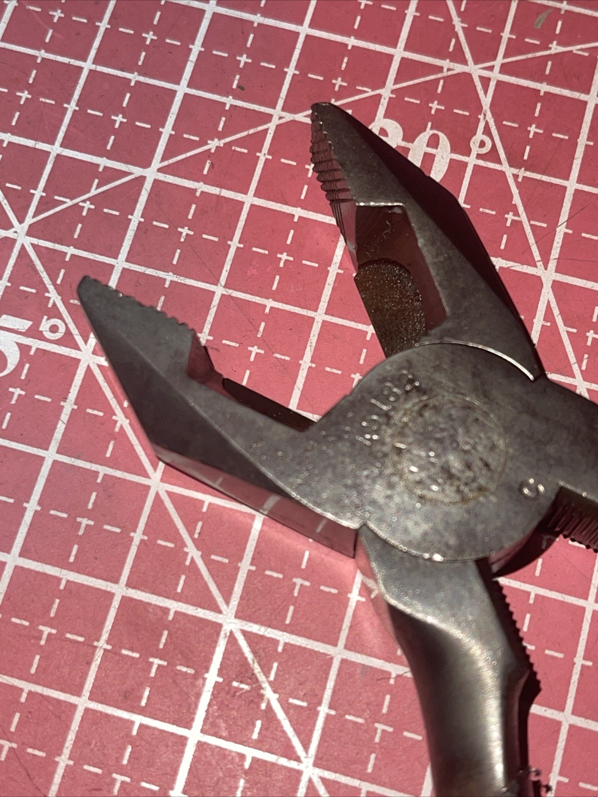 Sears Craftsman USA 45378 45182 Slip Joint & Lineman Pliers Vintage Black Grip