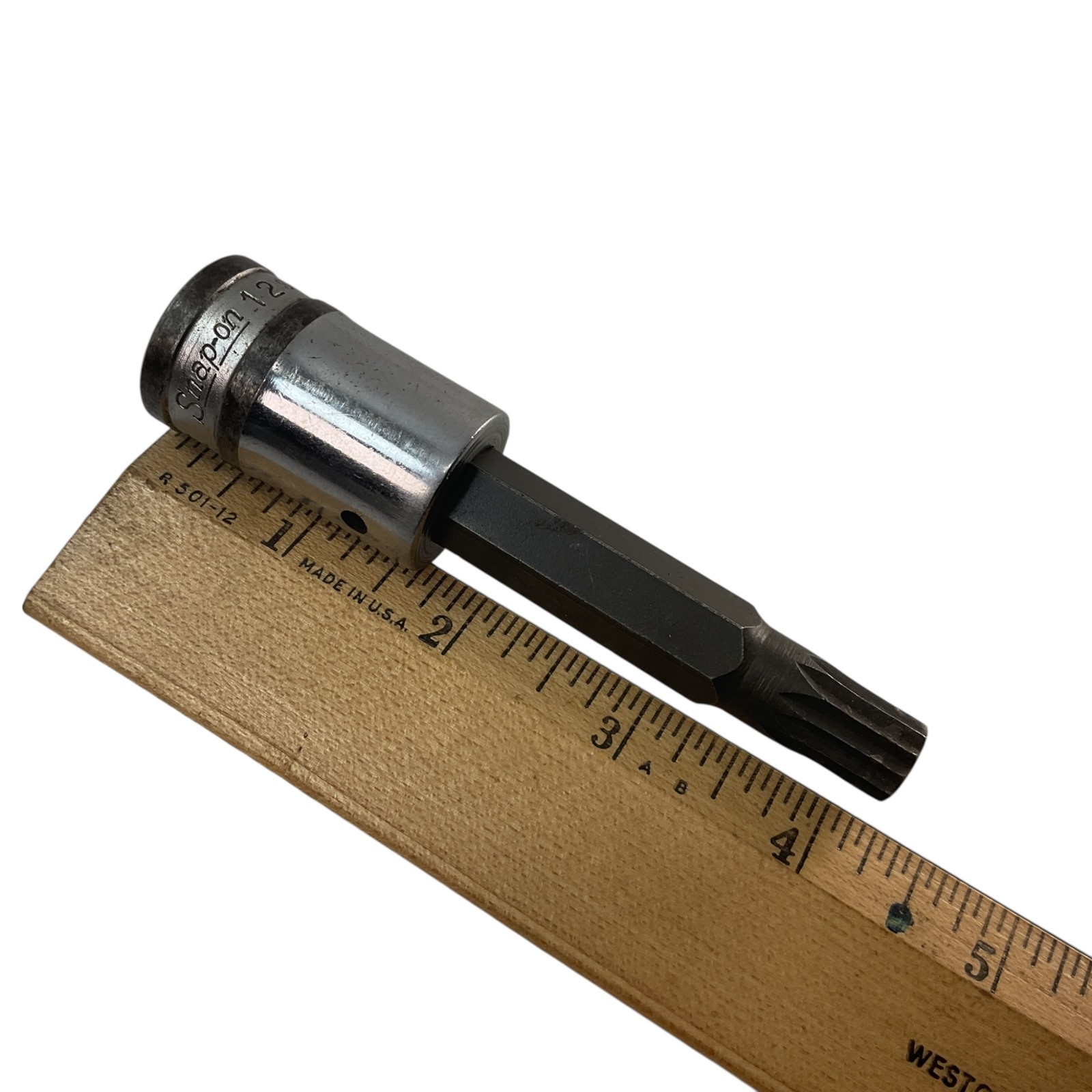 Snap-On Long Triple Square Bit Socket STSM12A 1/2″ Drive 12 mm USA As Pictured