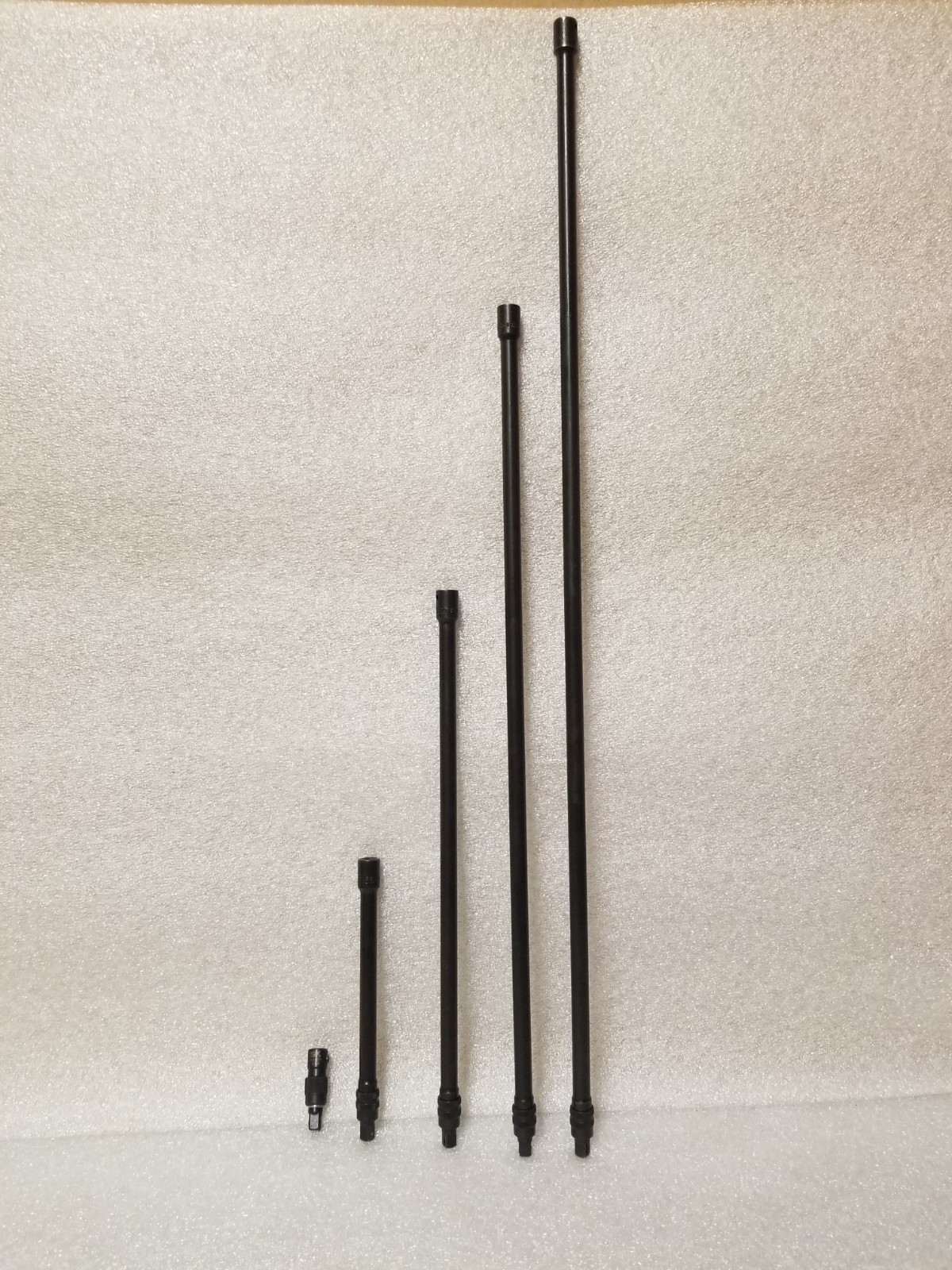 S-K Tools 1/4″ Drive 5-Pc Locking Impact Extension Set 2″ to 24″ Made in USA