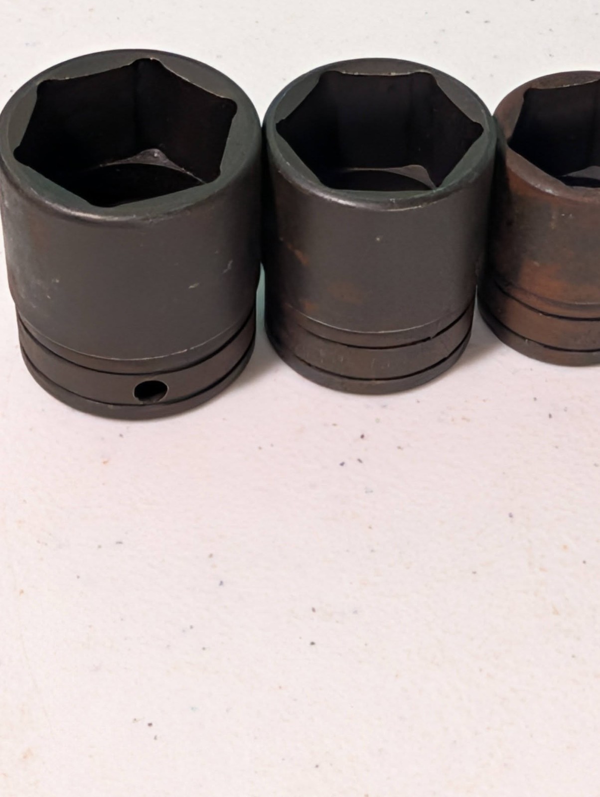 Snap-On Shallow Sockets Lot of 9 Standard 1/2″ Drive 1 1/4″, 1 1/8, 1″, 15/16,