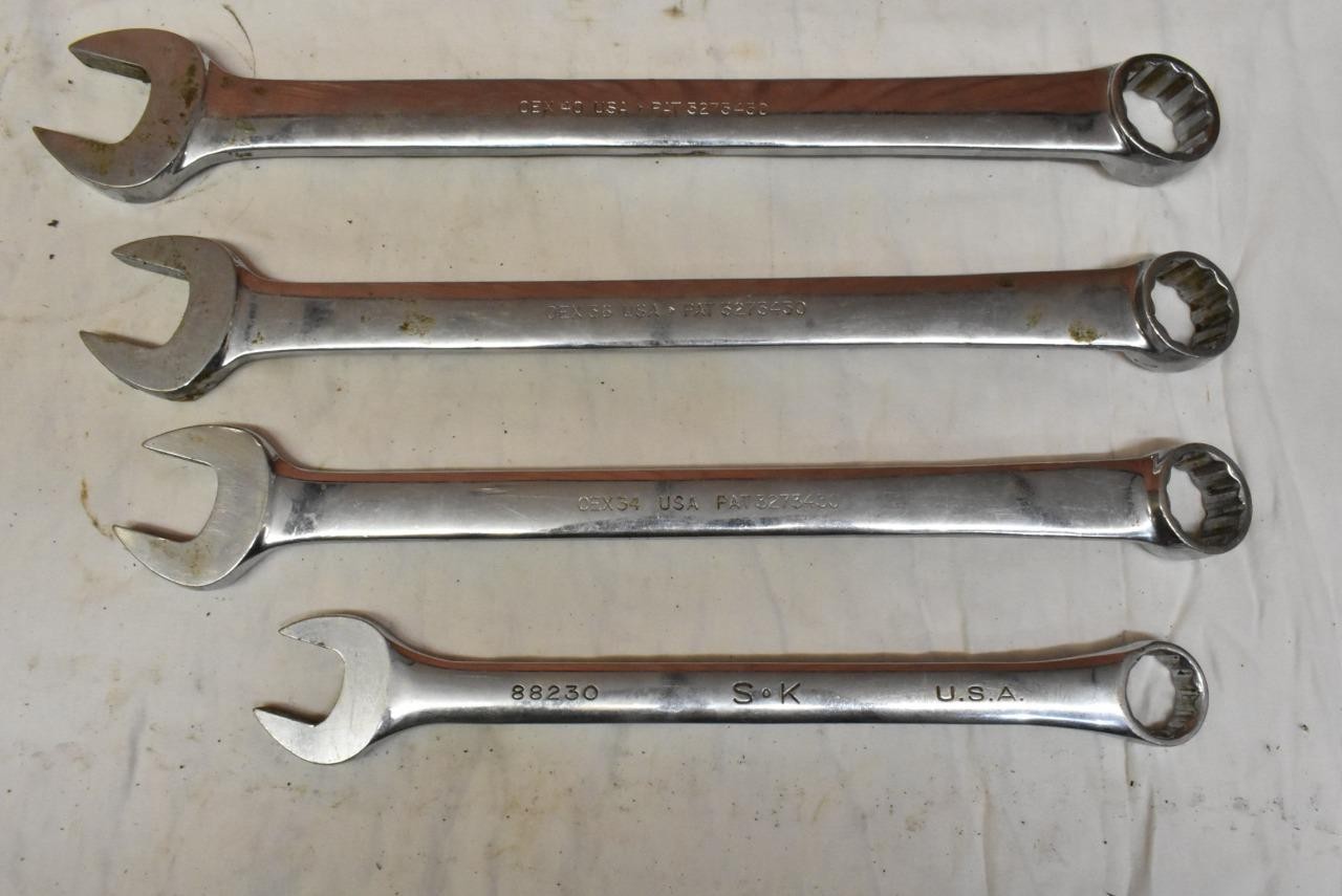 Snap On Wrenches 1-1/4 OEX-40 1-1/8 OEX-36 1-1/16 OEX-34 S-K 15/16 88230