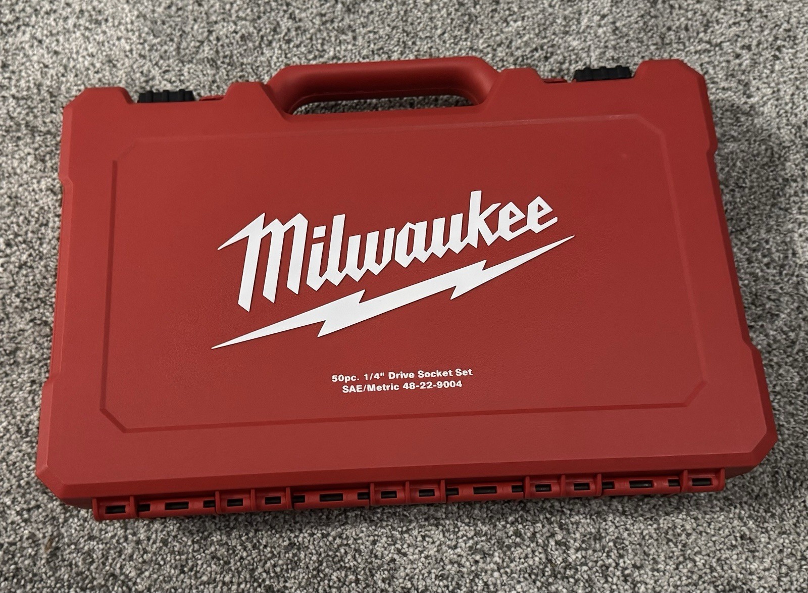 *CASE ONLY* For Milwaukee 1/4 Drive SAE/Metric Ratchet and Socket Set 50-Piece