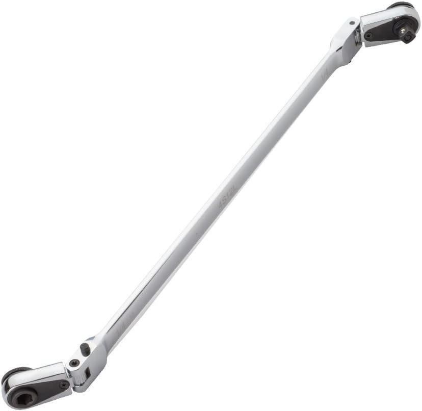 Durable 12″ Chrome Flex Ratchet – 1/4″ Square Drive & Magnetic Bit, Reversible
