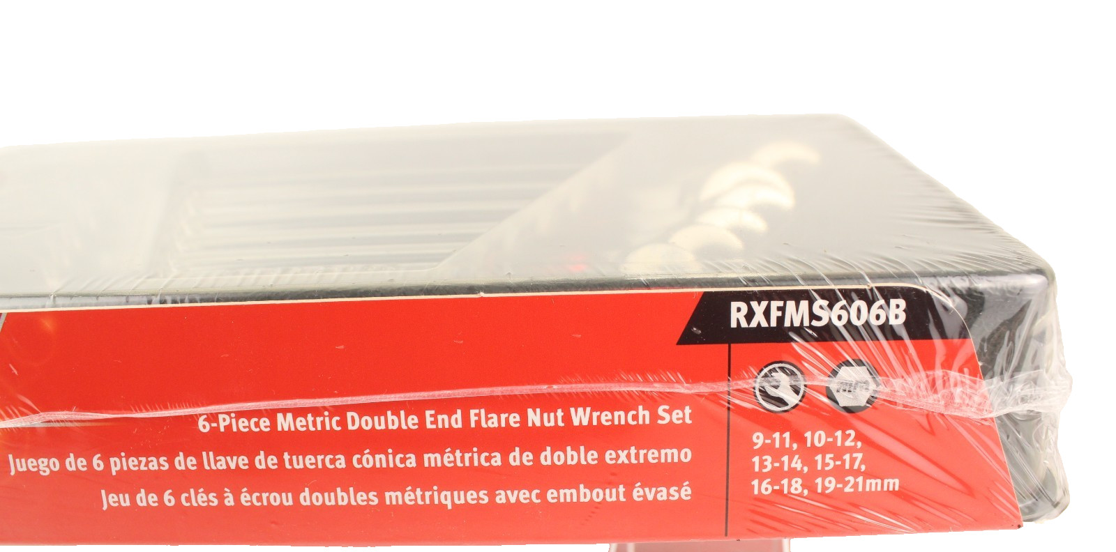 Snap-on New SEALED 6 Pc 6-Point Metric Double End Flare Nut Wrench Set (9–21 mm)