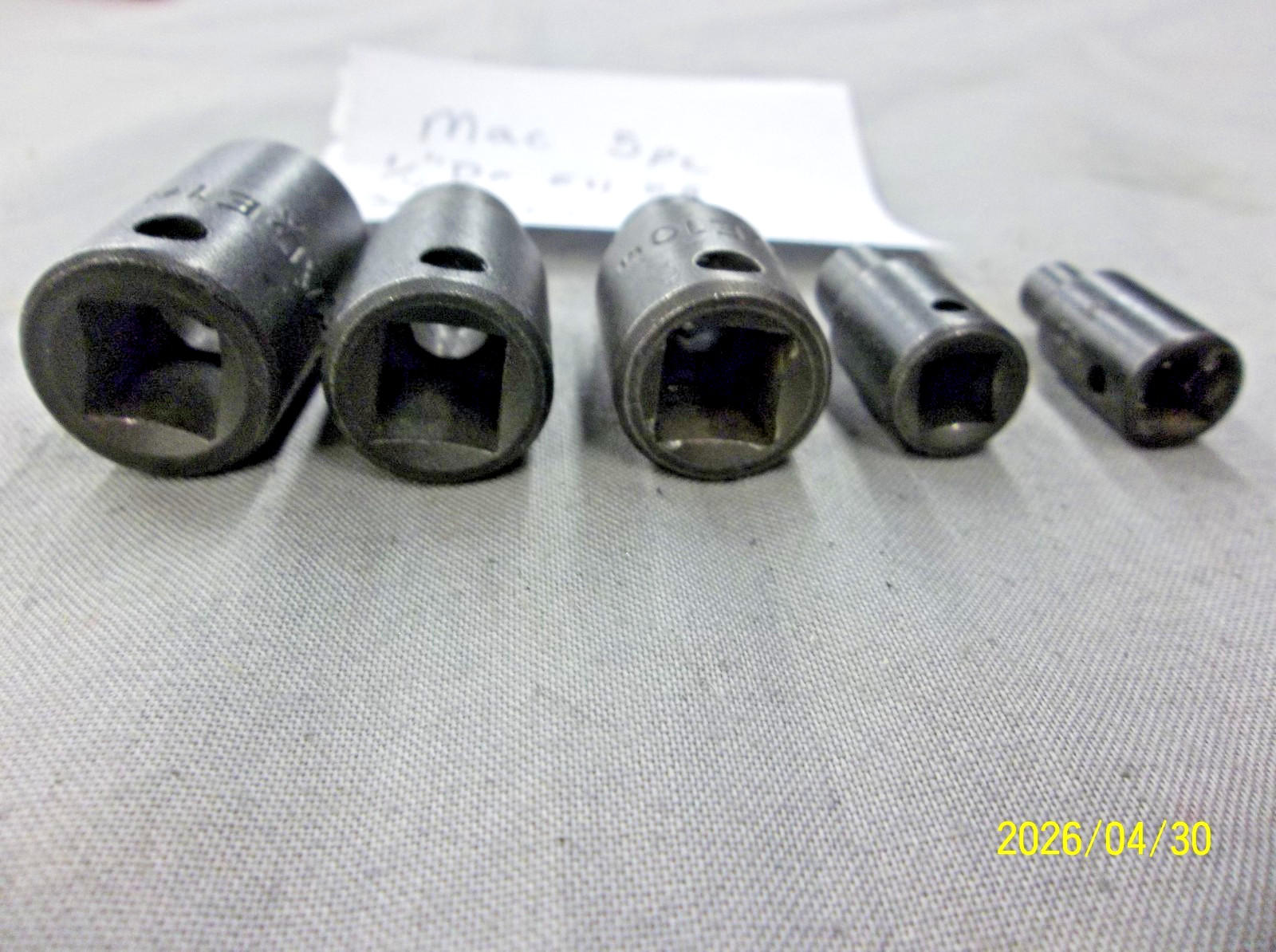 5 – Mac Tools 1/4″ 3/8″ Drive E4 E8 E10 E12 E16 Impact Invert Torx Sockets