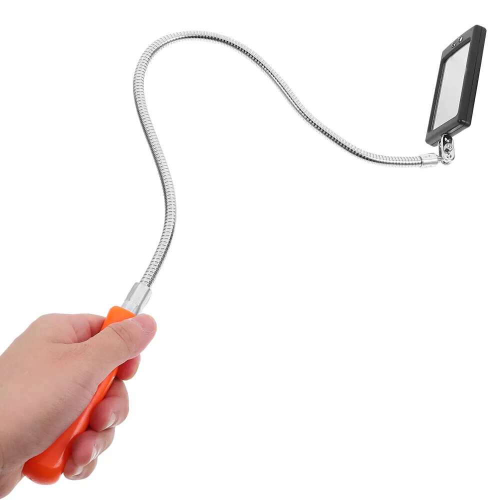 Flexible LED Inspection Mirror for Under Vehicle Repair, Telescopic & Rotating