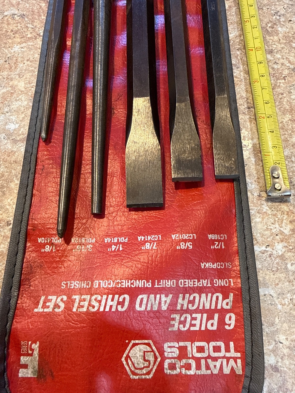 Matco 6 Piece Punch And Chisel Set Long Tapered Drift Punches SLCDP6KA