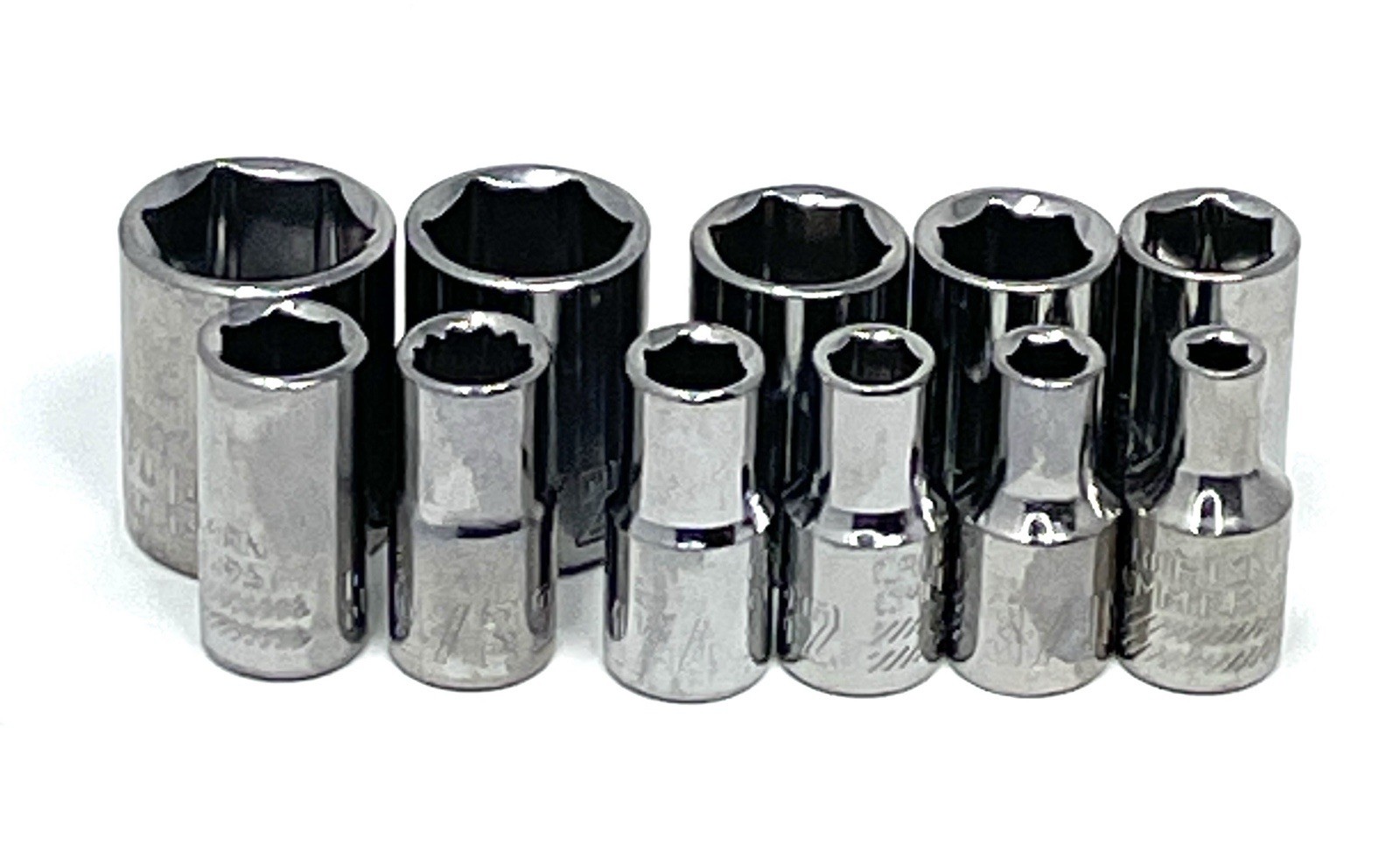 CRAFTSMAN 1/4” 6 Point Shallow Socket Set Standard SAE 11 Pieces